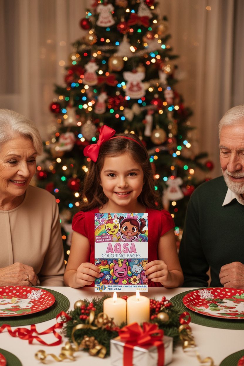 Aqsa Christmas coloring pages gift
