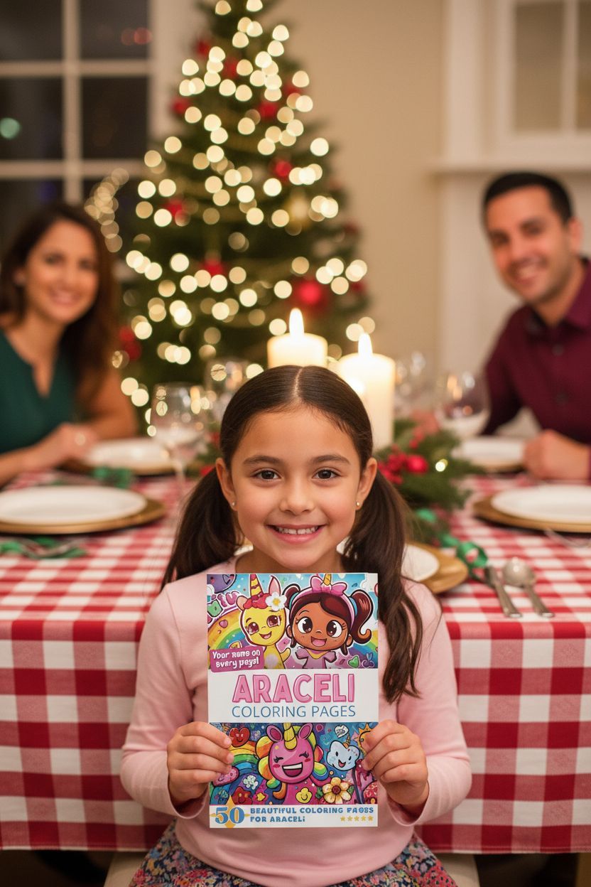 Araceli Christmas coloring pages gift