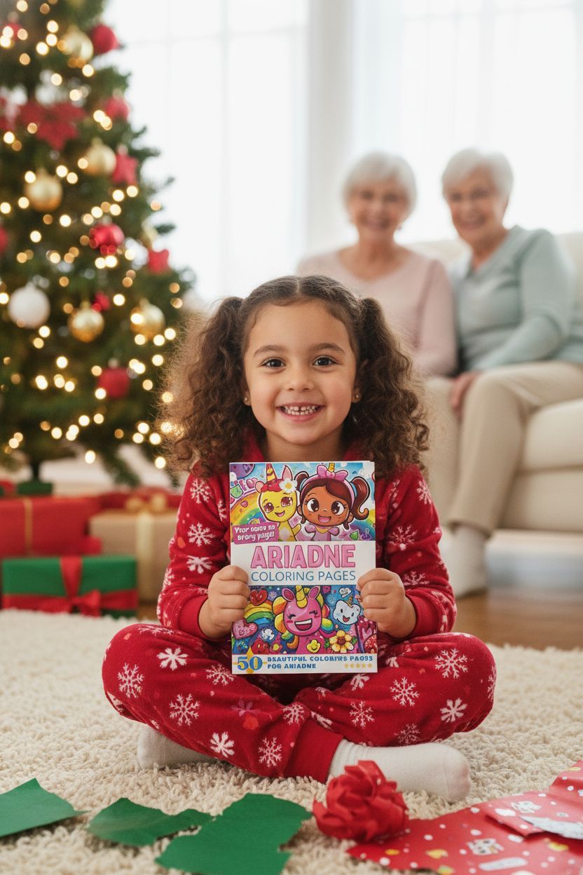 Ariadne Christmas coloring pages gift