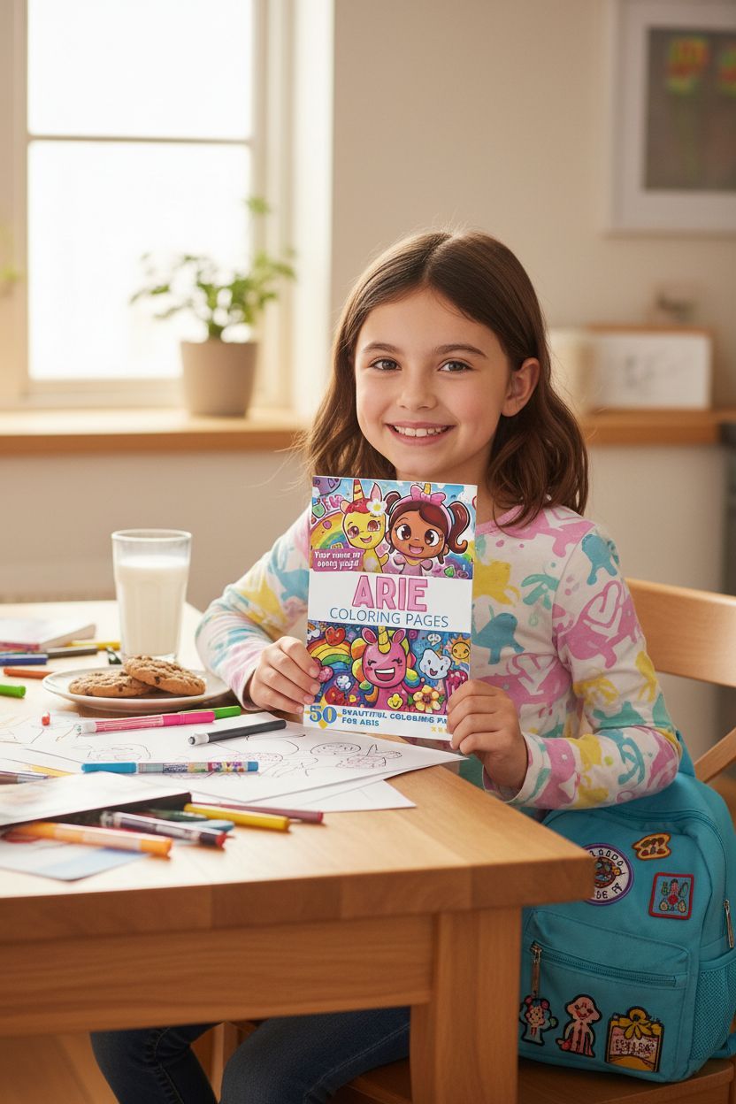 Arie personal coloring pages