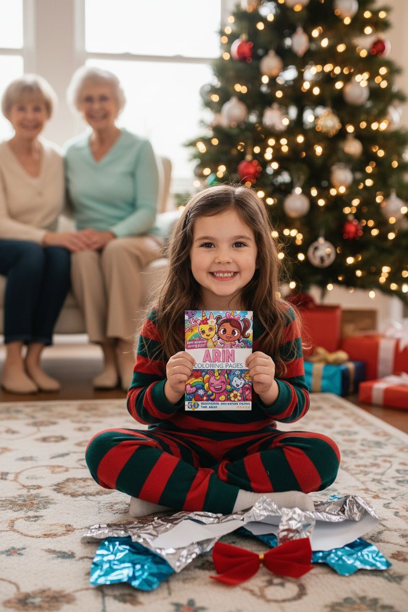 Arin Christmas coloring pages gift