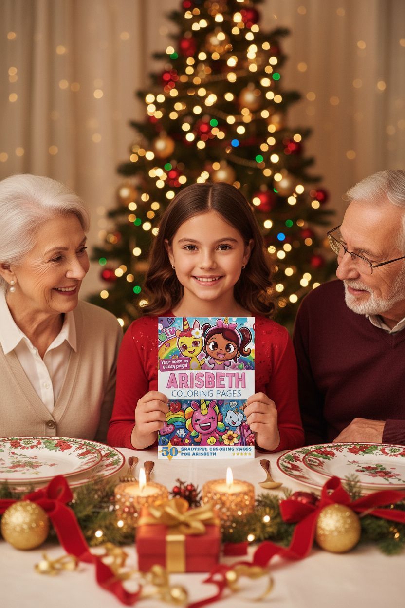 Arisbeth Christmas coloring pages gift