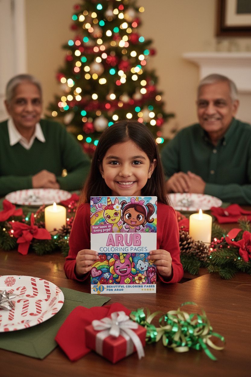 Arub Christmas coloring pages gift