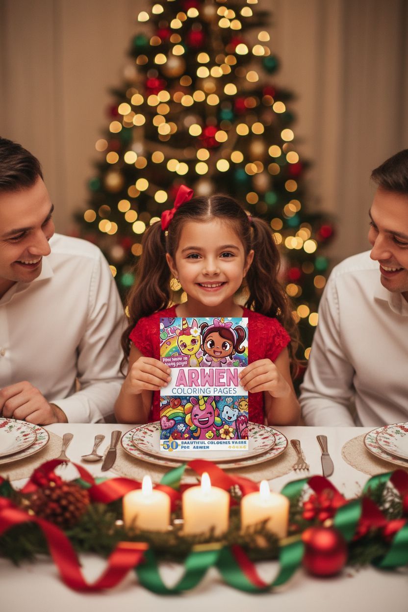 Arwen Christmas coloring pages gift