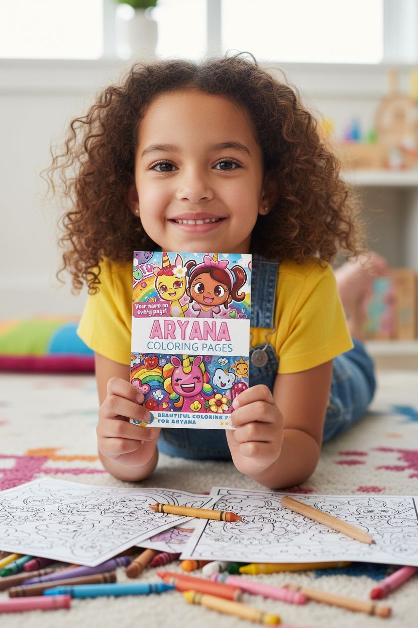 Aryana personal coloring pages