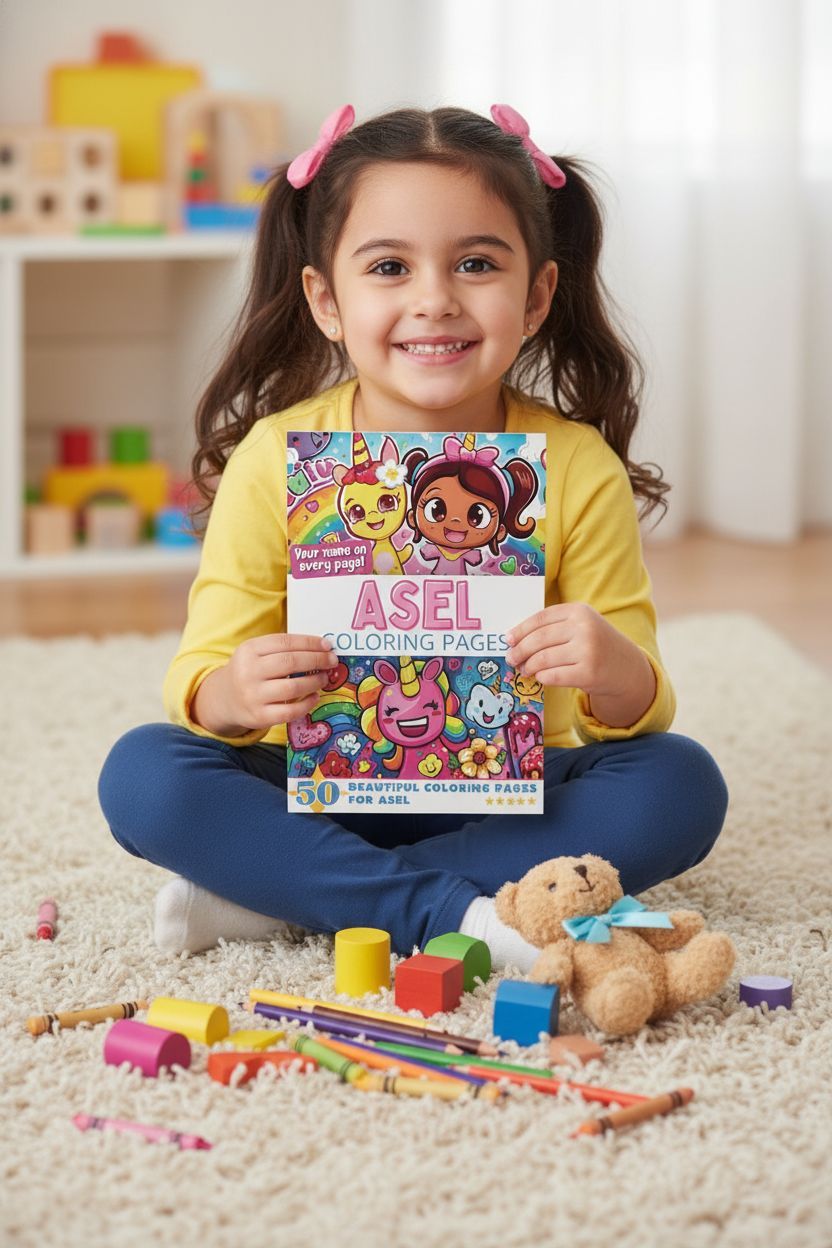 Asel personal coloring pages