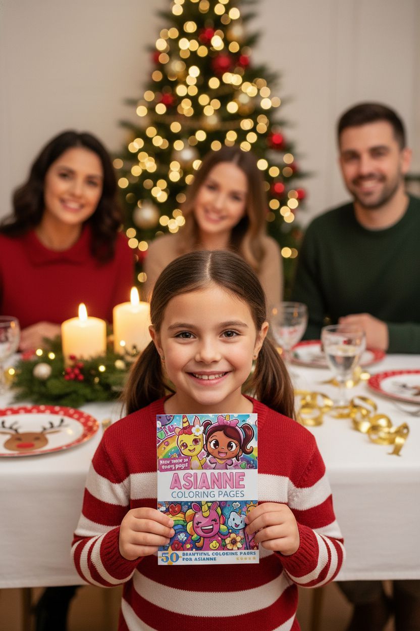 Asianne Christmas coloring pages gift