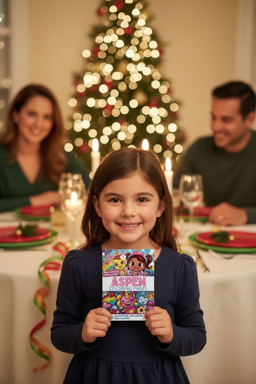Aspen Christmas coloring pages gift