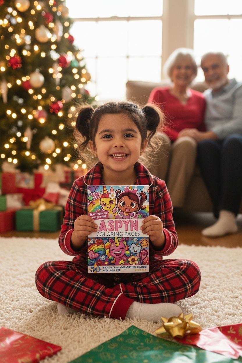 Aspyn Christmas coloring pages gift