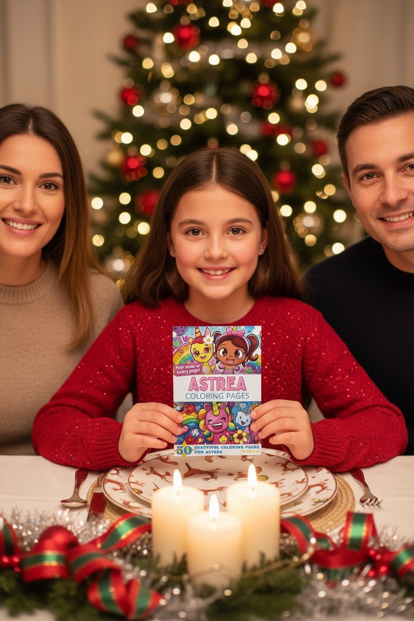 Astrea Christmas coloring pages gift