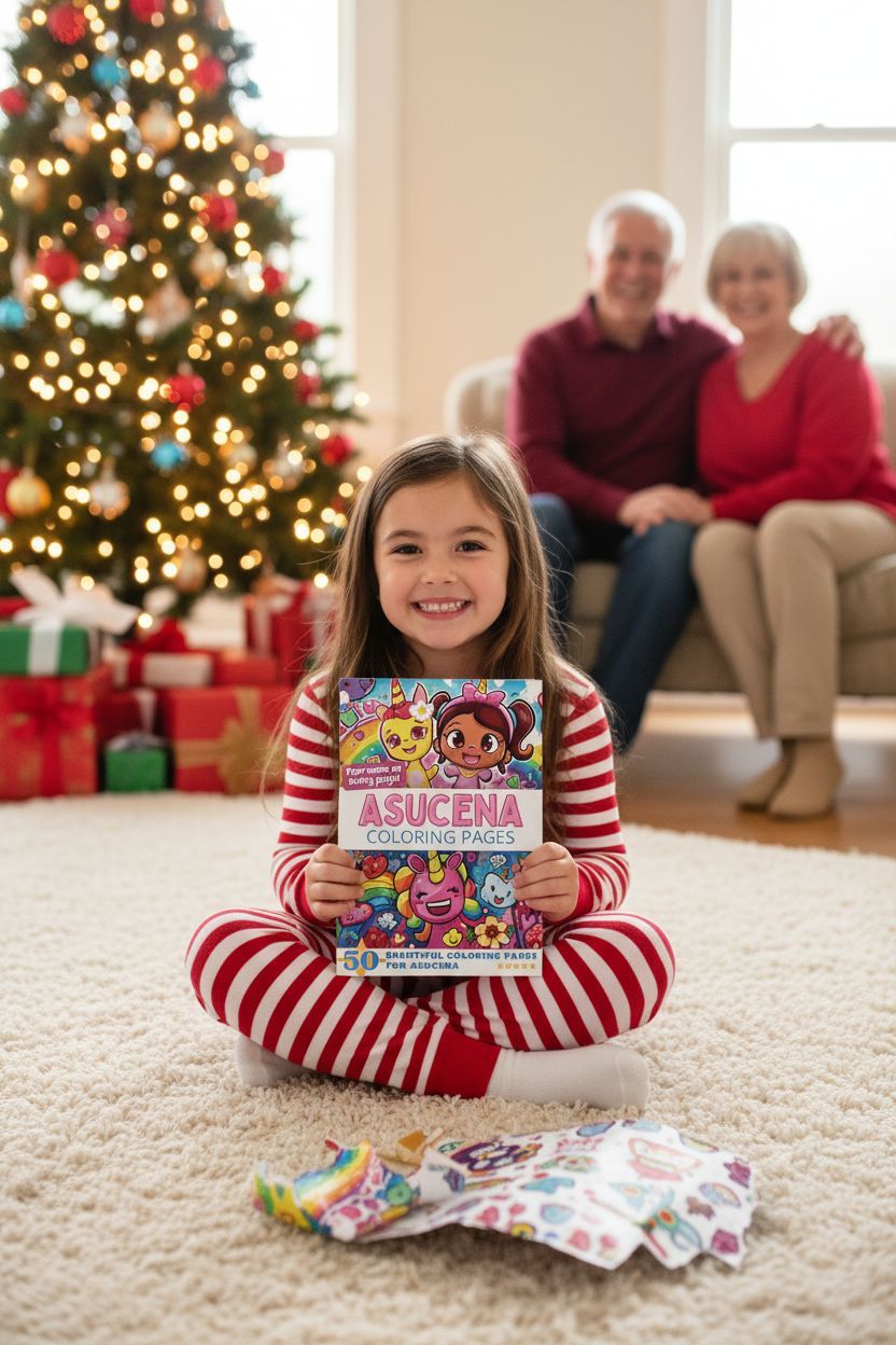 Asucena Christmas coloring pages gift