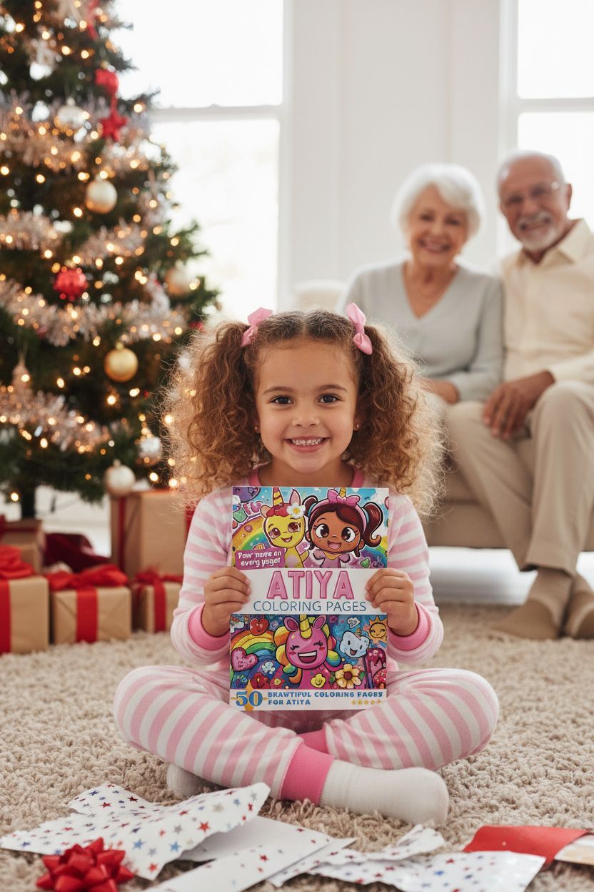 Atiya Christmas coloring pages gift