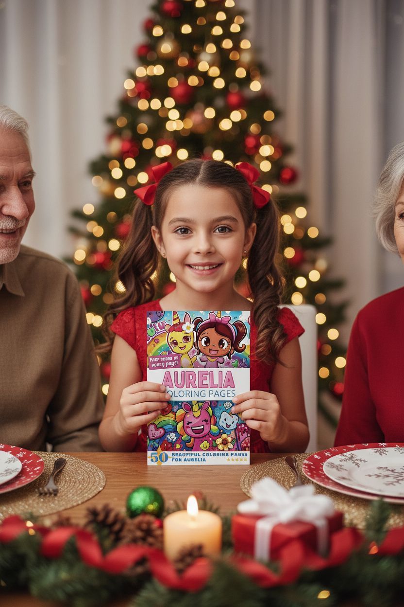 Aurelia Christmas coloring pages gift