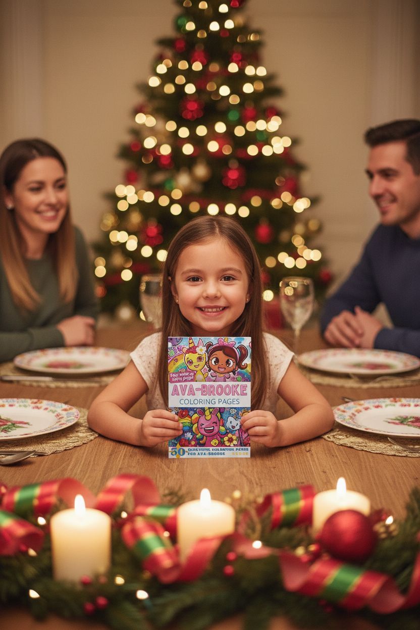 Ava-Brooke Christmas coloring pages gift