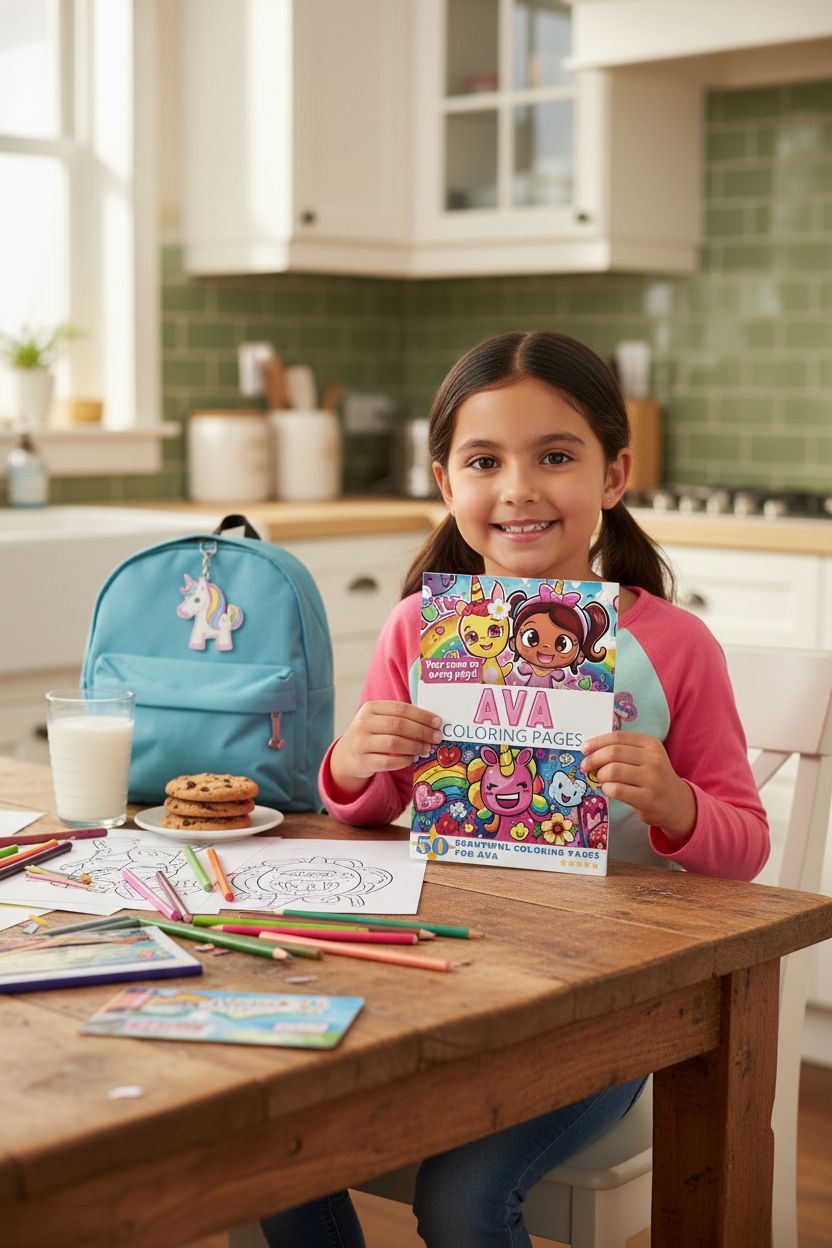 Ava personal coloring pages