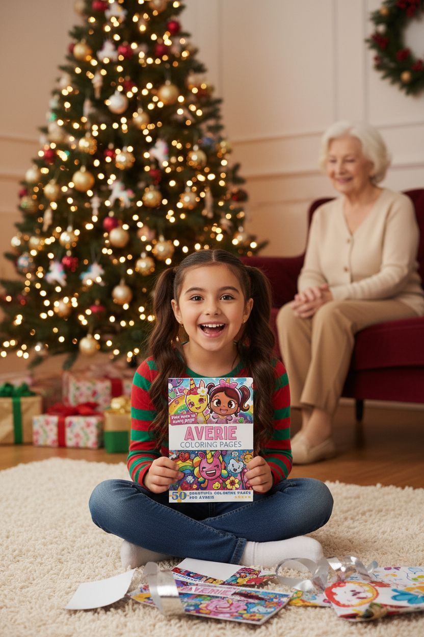 Averie Christmas coloring pages gift