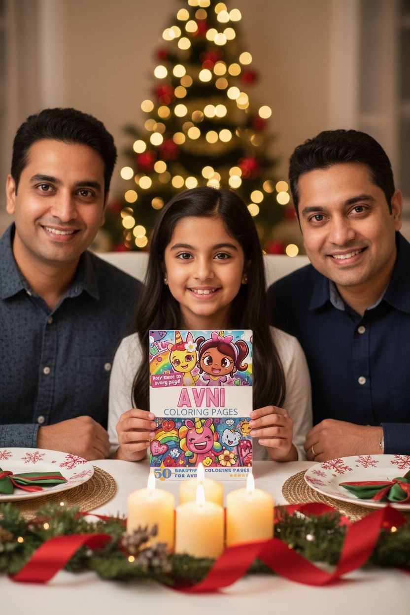 Avni Christmas coloring pages gift