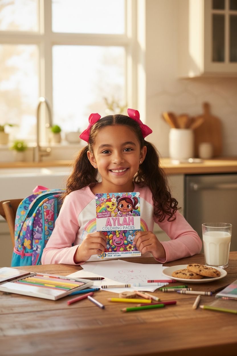 Aylah personal coloring pages