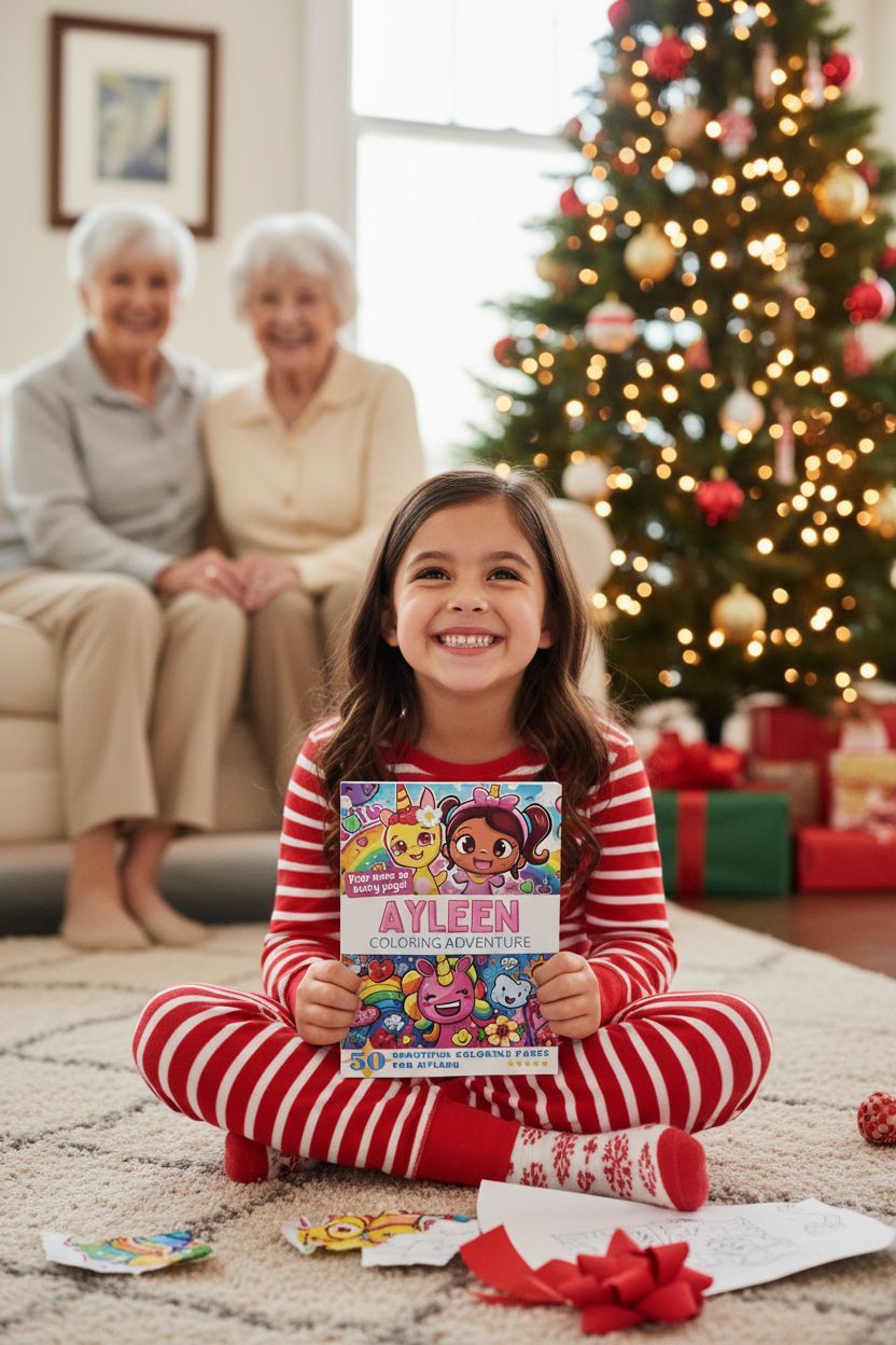 Ayleen Christmas coloring pages gift