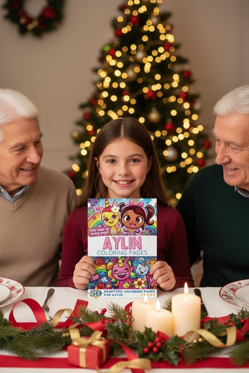 Aylin Christmas coloring pages gift
