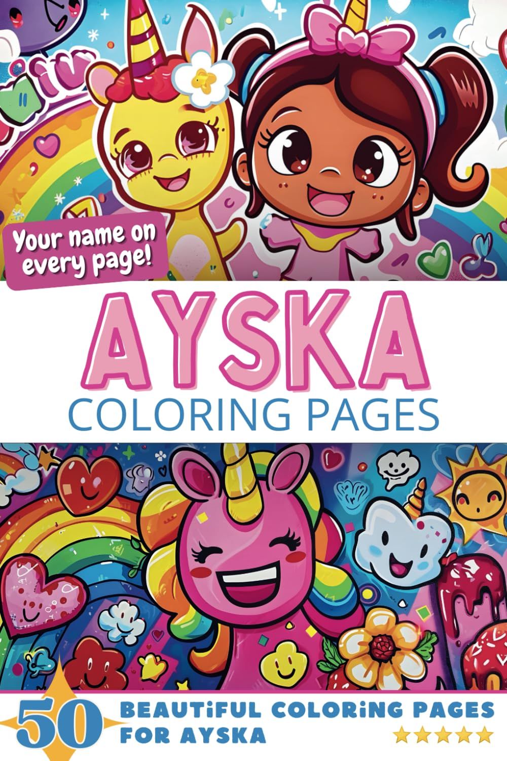 Ayska Coloring Book Cover