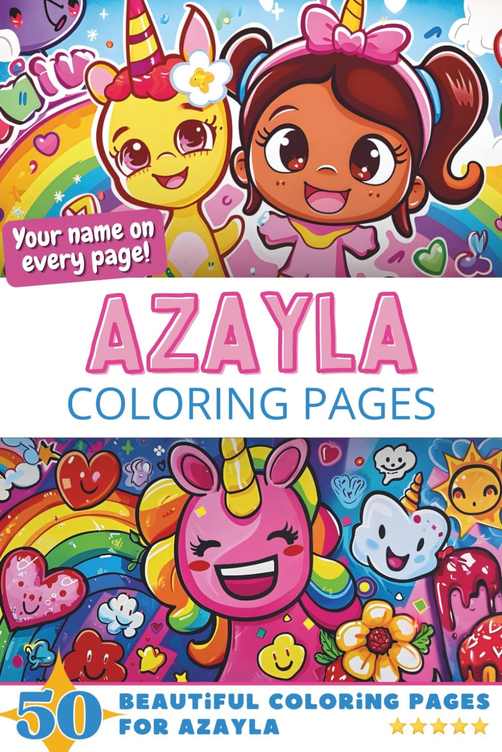 Azayla Coloring Book Cover