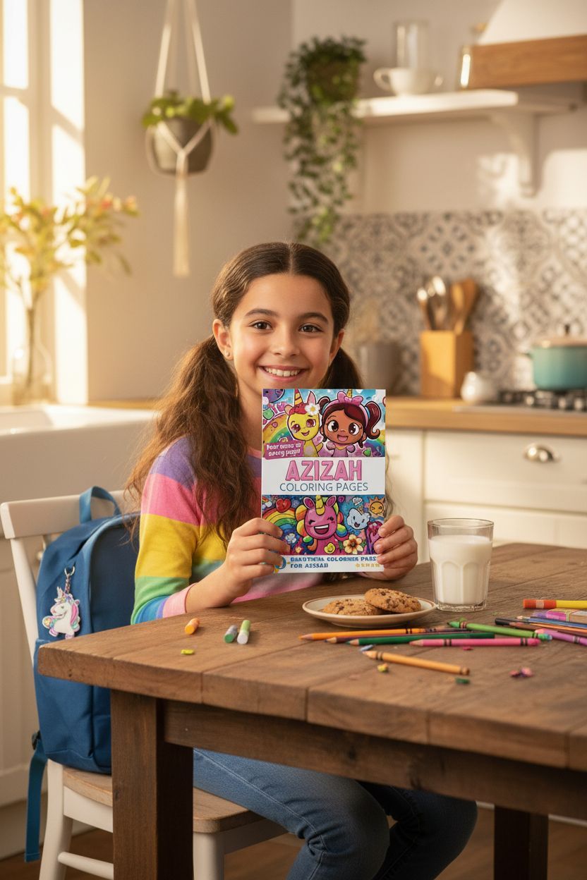 Azizah personal coloring pages