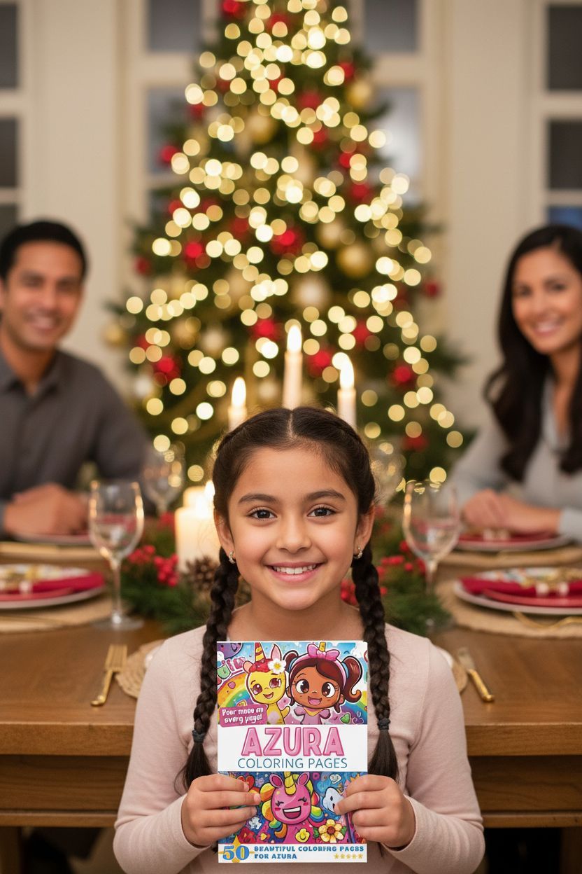 Azura Christmas coloring pages gift
