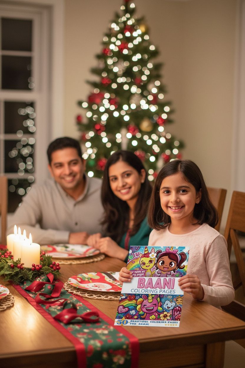Baani Christmas coloring pages gift