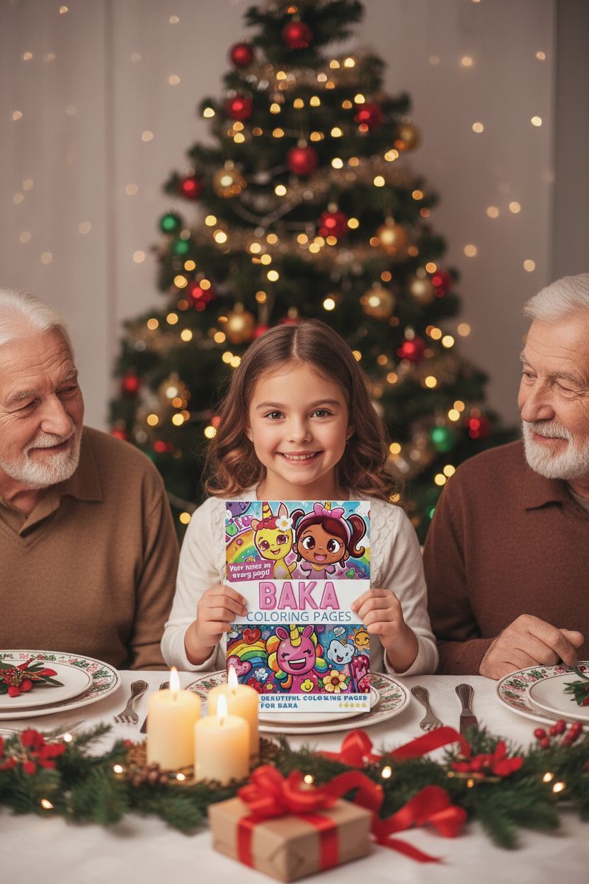 Baka Christmas coloring pages gift