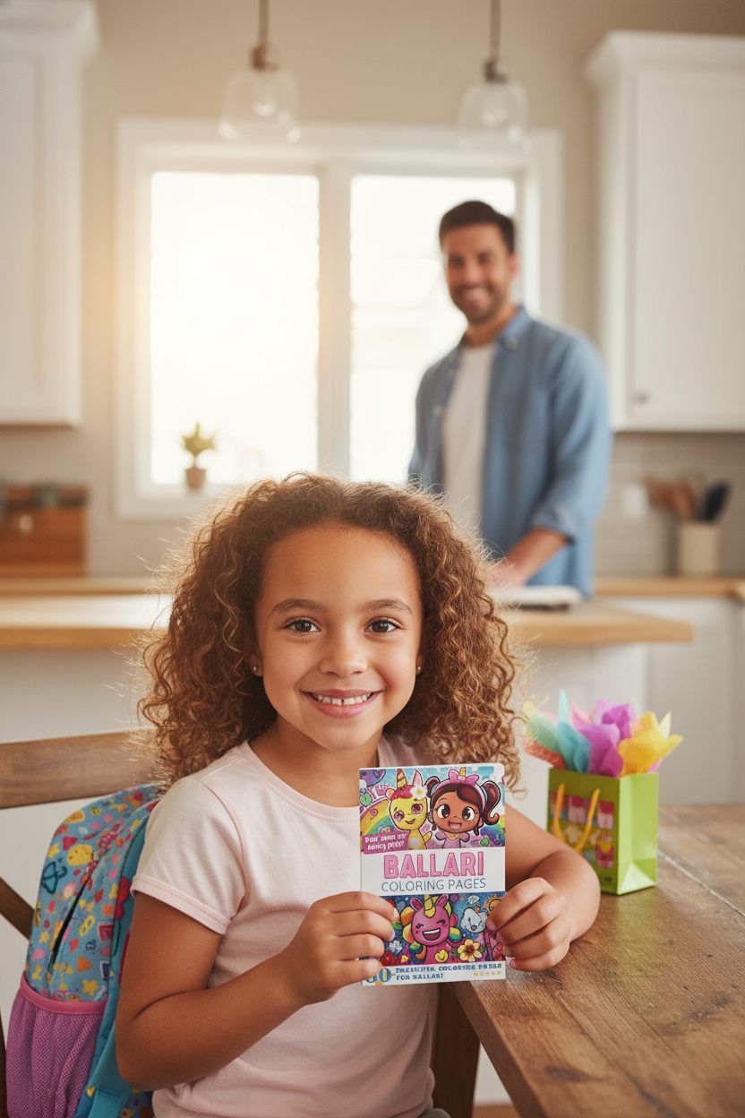 Ballari coloring book in use