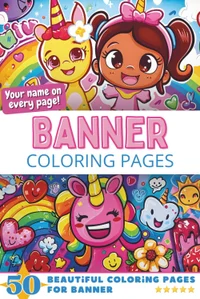 Banner Coloring Book Cover