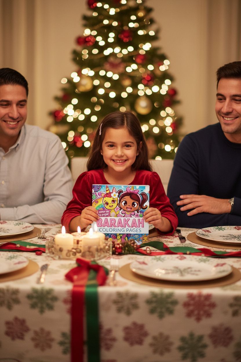 Barakah Christmas coloring pages gift