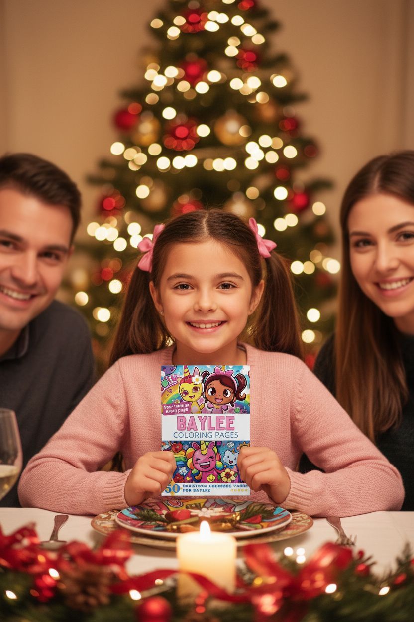 Baylee Christmas coloring pages gift