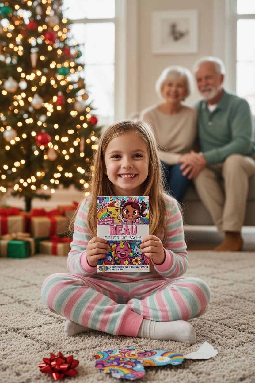 Beau Christmas coloring pages gift