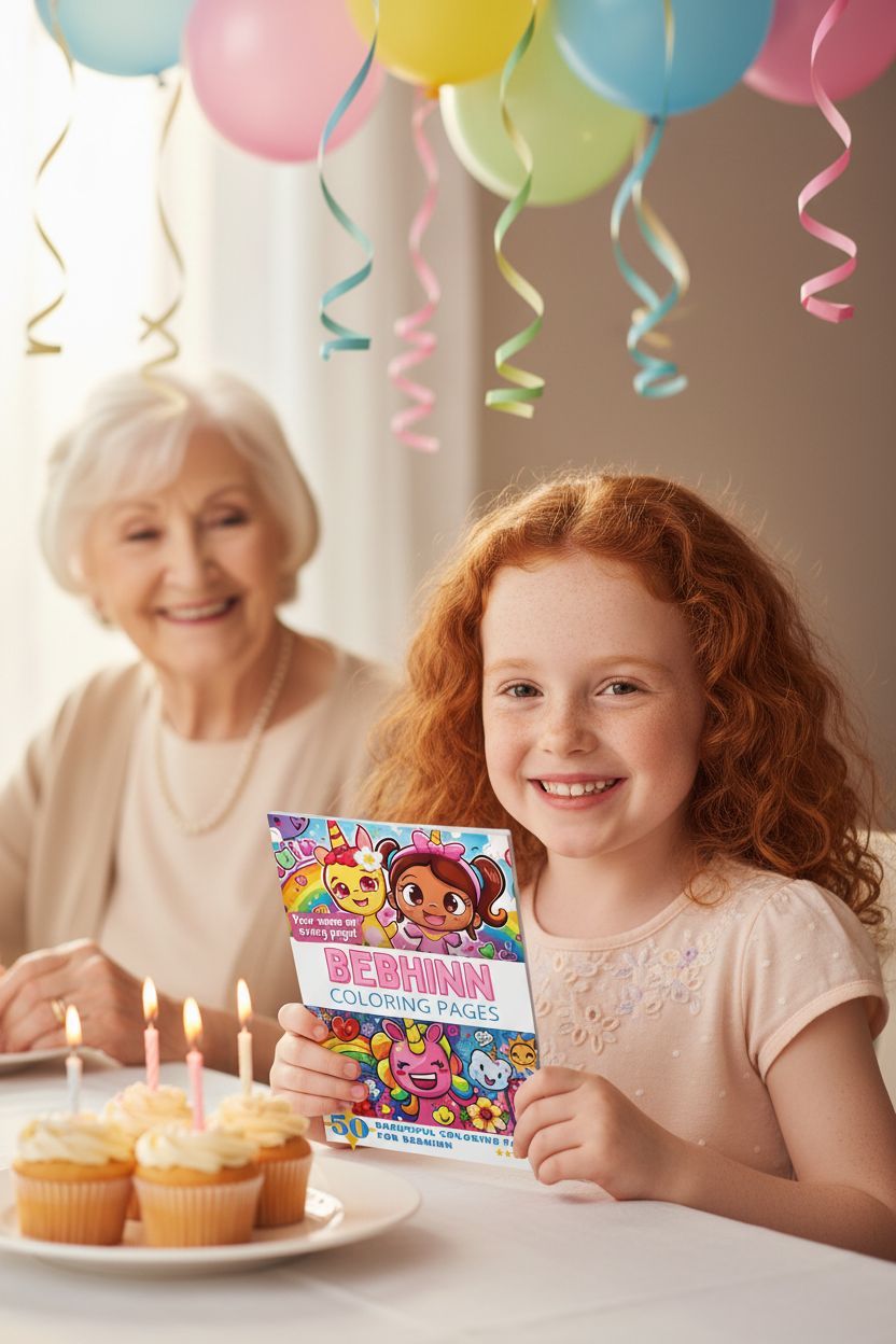 Bebhinn coloring book in use