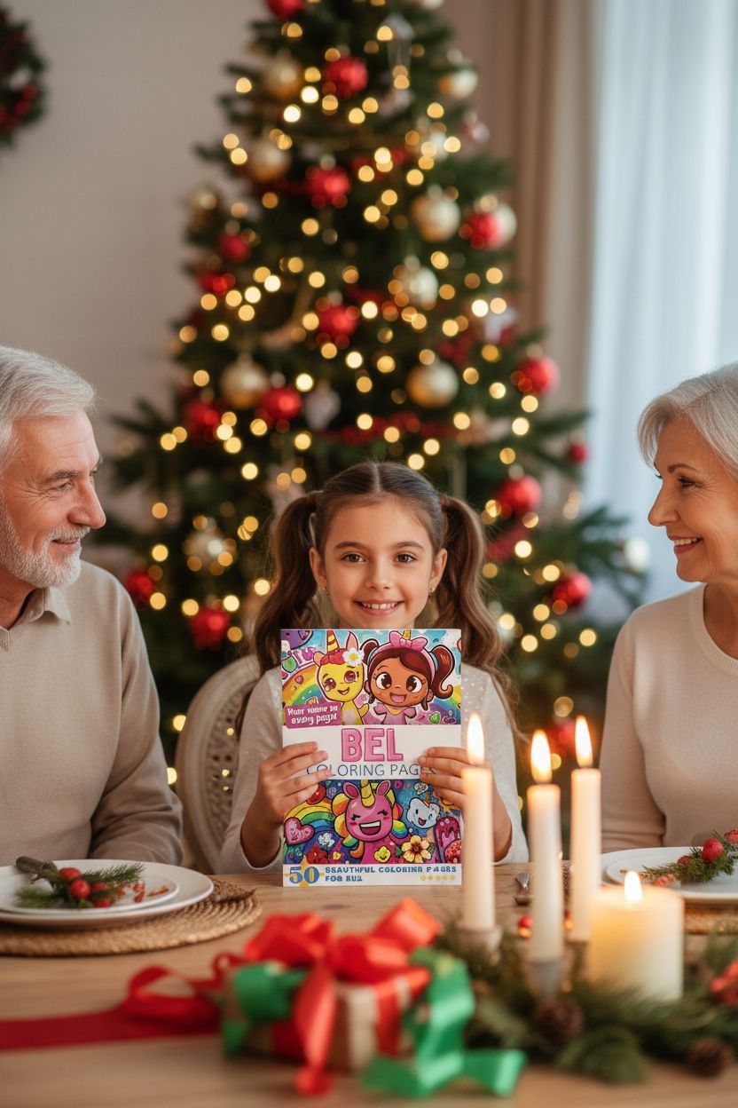 Bel Christmas coloring pages gift
