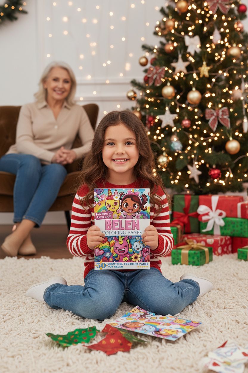 Belen Christmas coloring pages gift