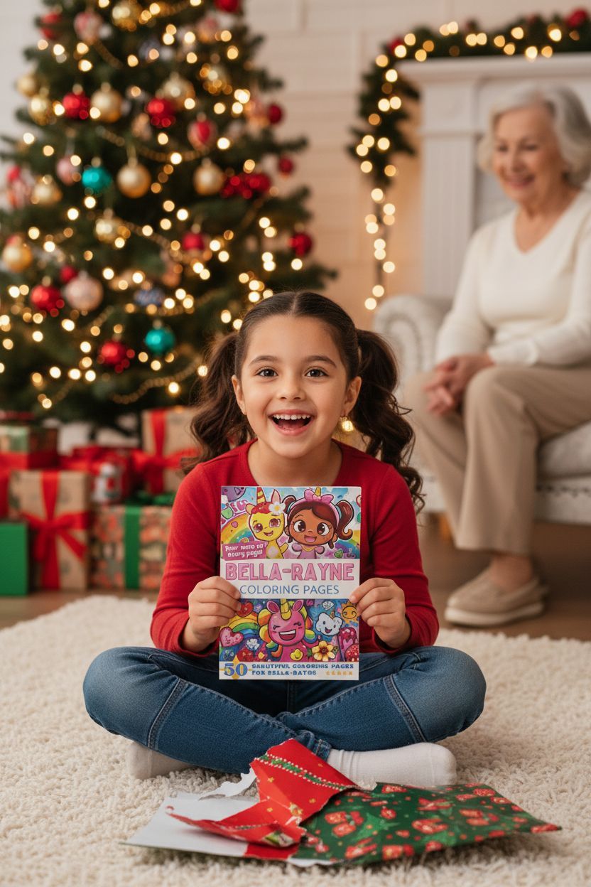 Bella-Rayne Christmas coloring pages gift