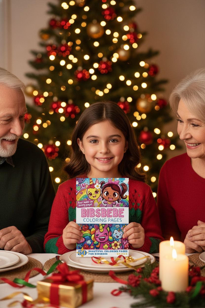 Bibsbebe Christmas coloring pages gift