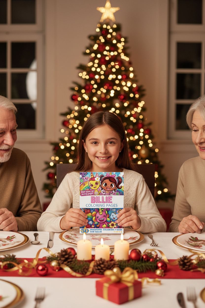 Billie Christmas coloring pages gift
