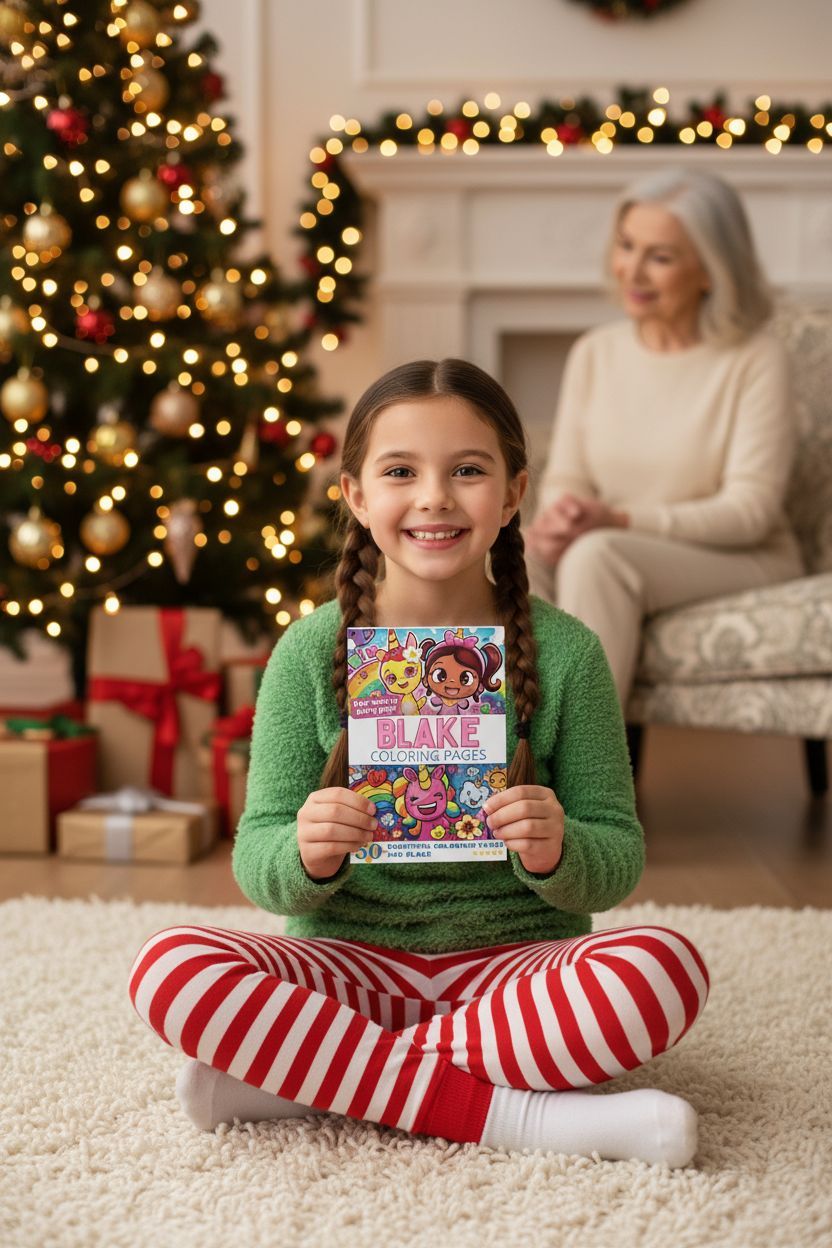 Blake Christmas coloring pages gift