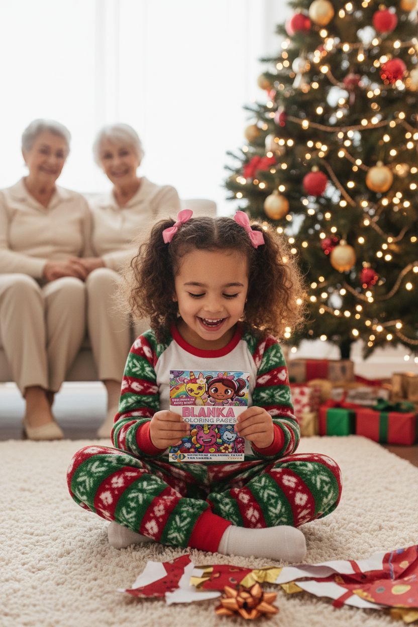 Blanka Christmas coloring pages gift