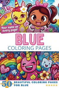 Blue Coloring Book Cover
