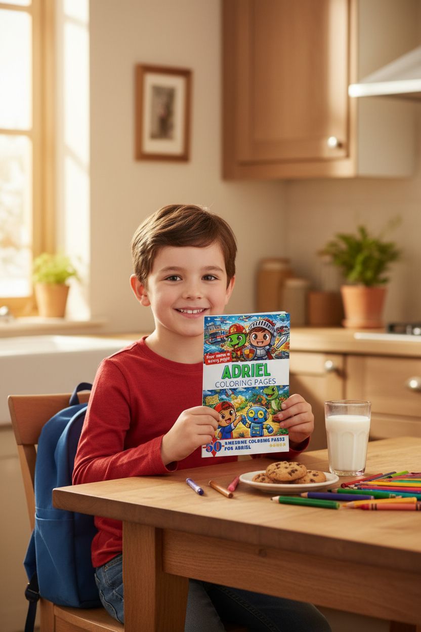 Adriel personal coloring pages