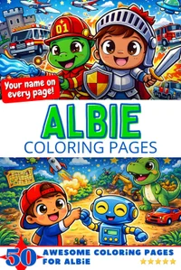 Albie Coloring Book Cover