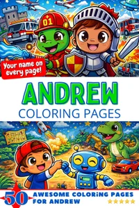 Andrew Coloring Book Cover