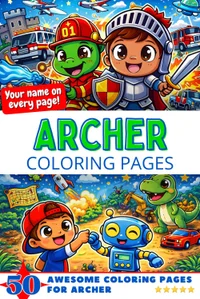 Archer Coloring Book Cover