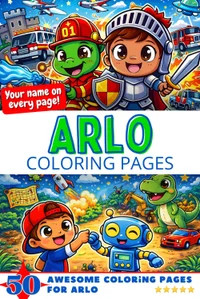 Arlo Coloring Book Cover