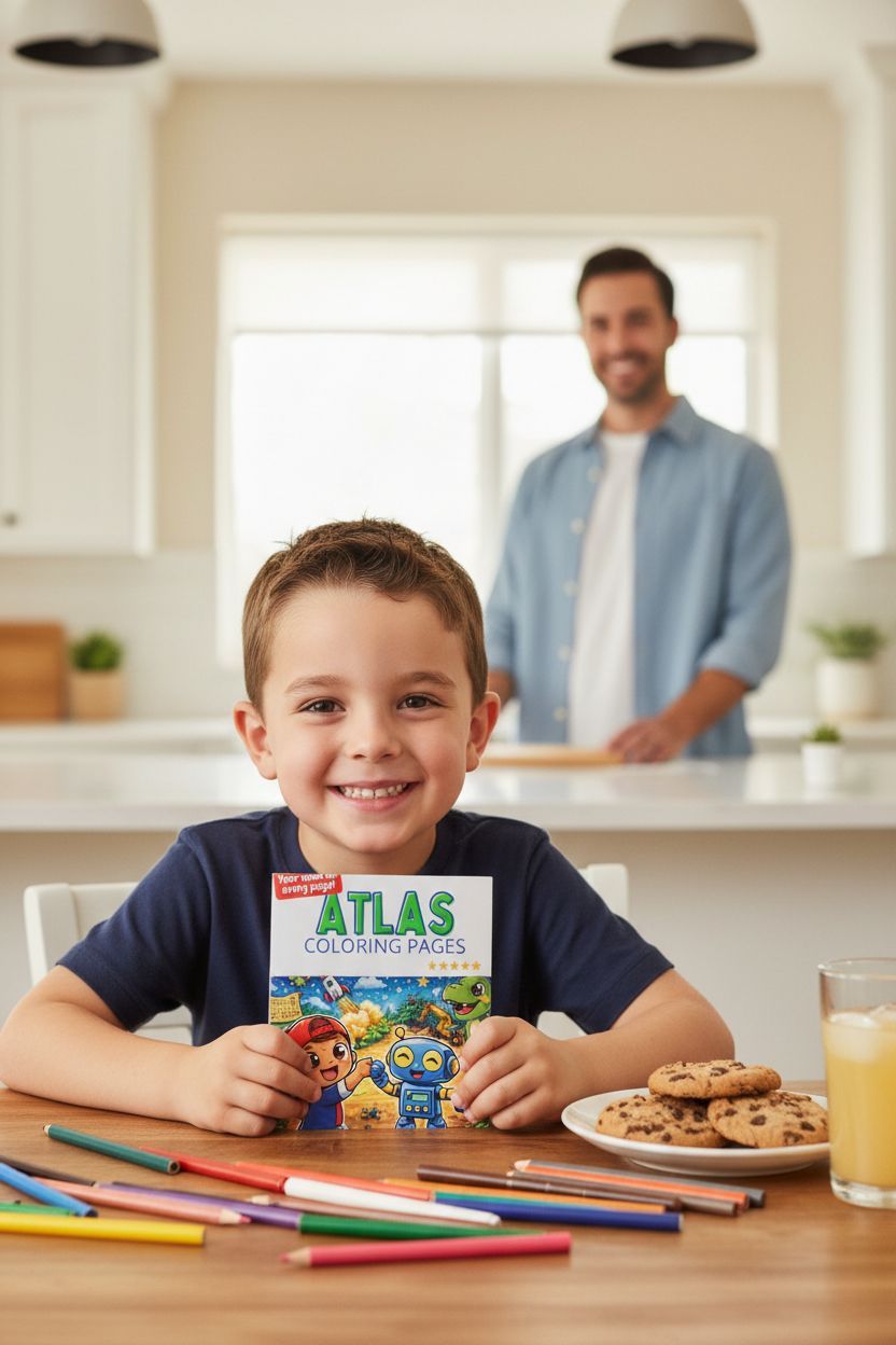 Atlas personal coloring pages